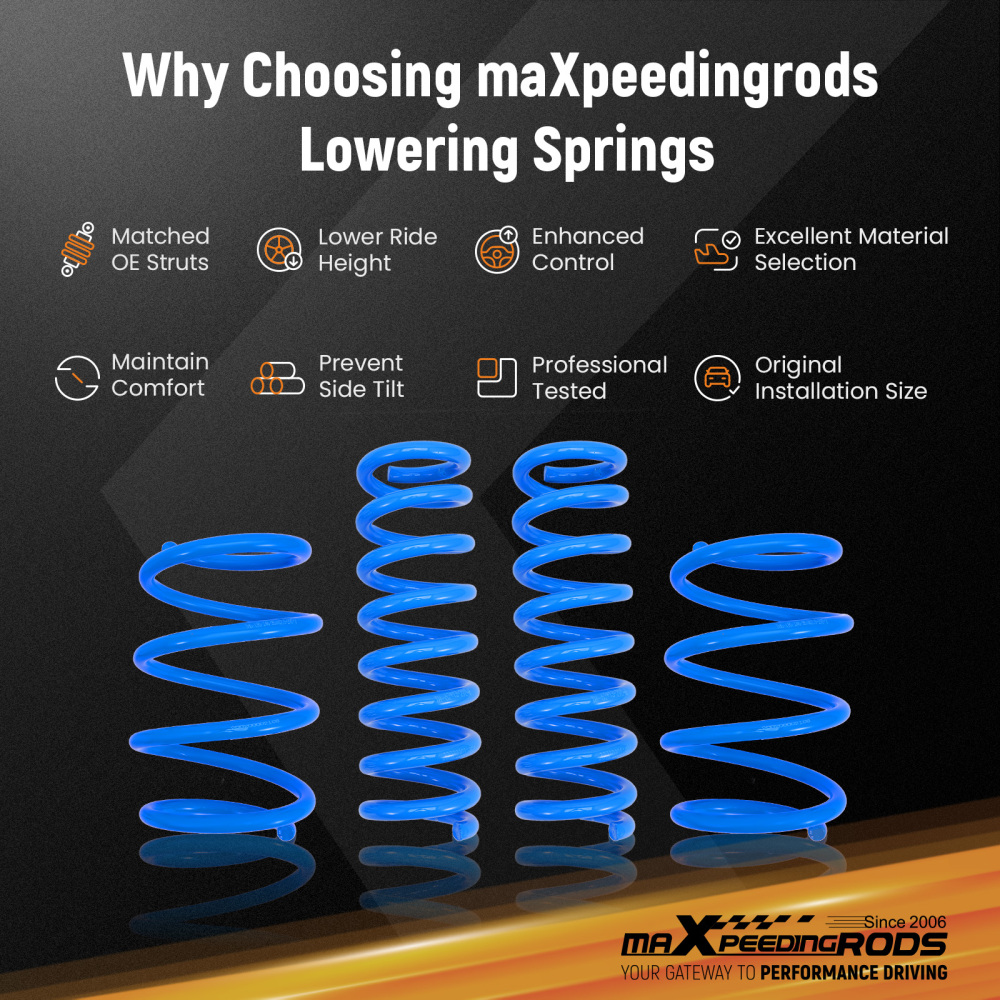 Lowering Springs Kit compatible for BMW 3 Series F30 Saloon 2012-2018 320i 328i 335i