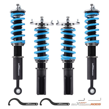 Compatible for Mitsubishi 3000GT FWD 91-99 MaXpeedingrods COT6 Coilover 24 Way Damper Shock Lowering Kit