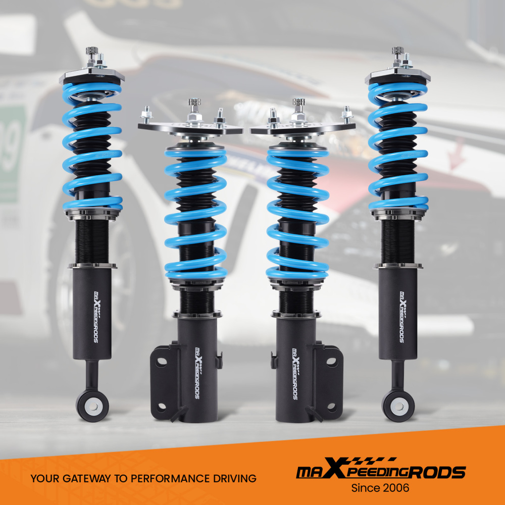 Compatible for Mitsubishi 3000GT FWD 91-99 MaXpeedingrods COT6 Coilover 24 Way Damper Shock Lowering Kit