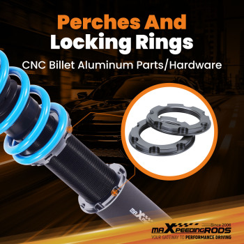 24 Step Damper Coilovers Suspension Struts compatible for Volvo 740 85-92940 91-98 RWD