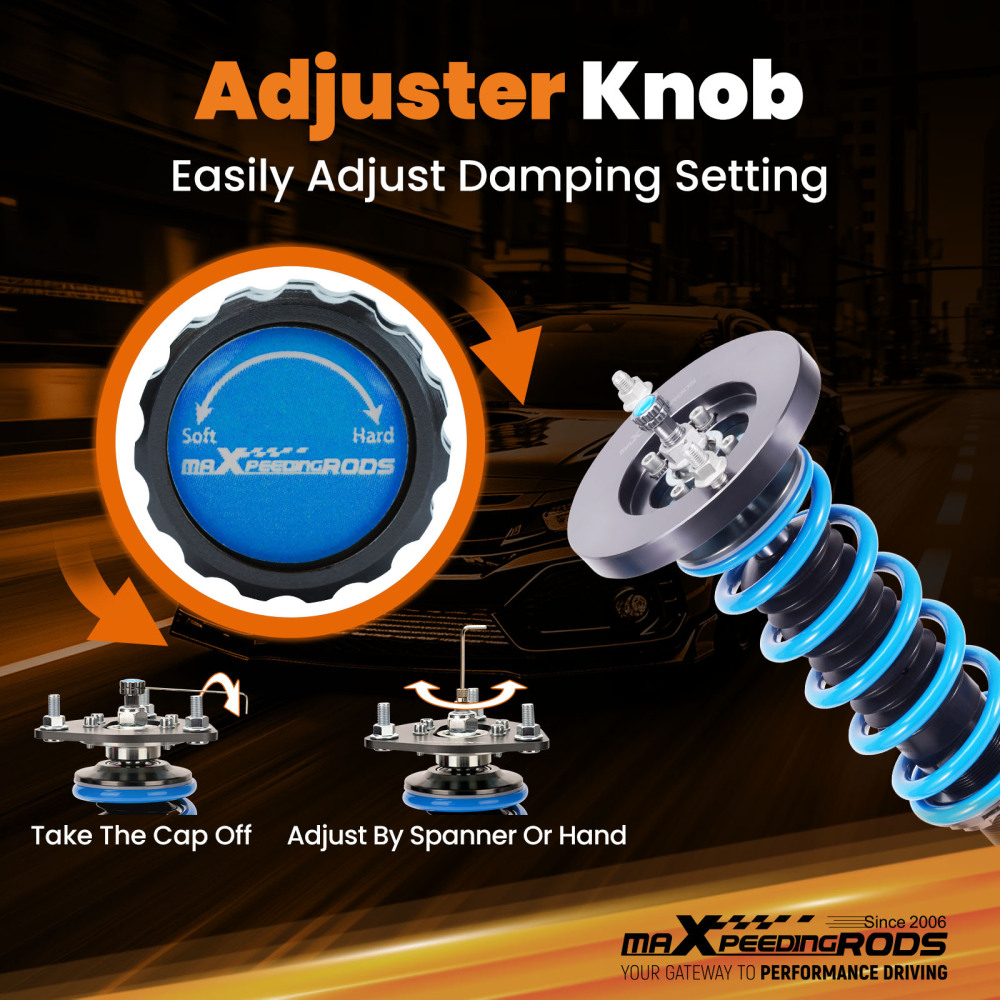 24 Step Damper Coilovers Suspension Struts compatible for Volvo 740 85-92940 91-98 RWD