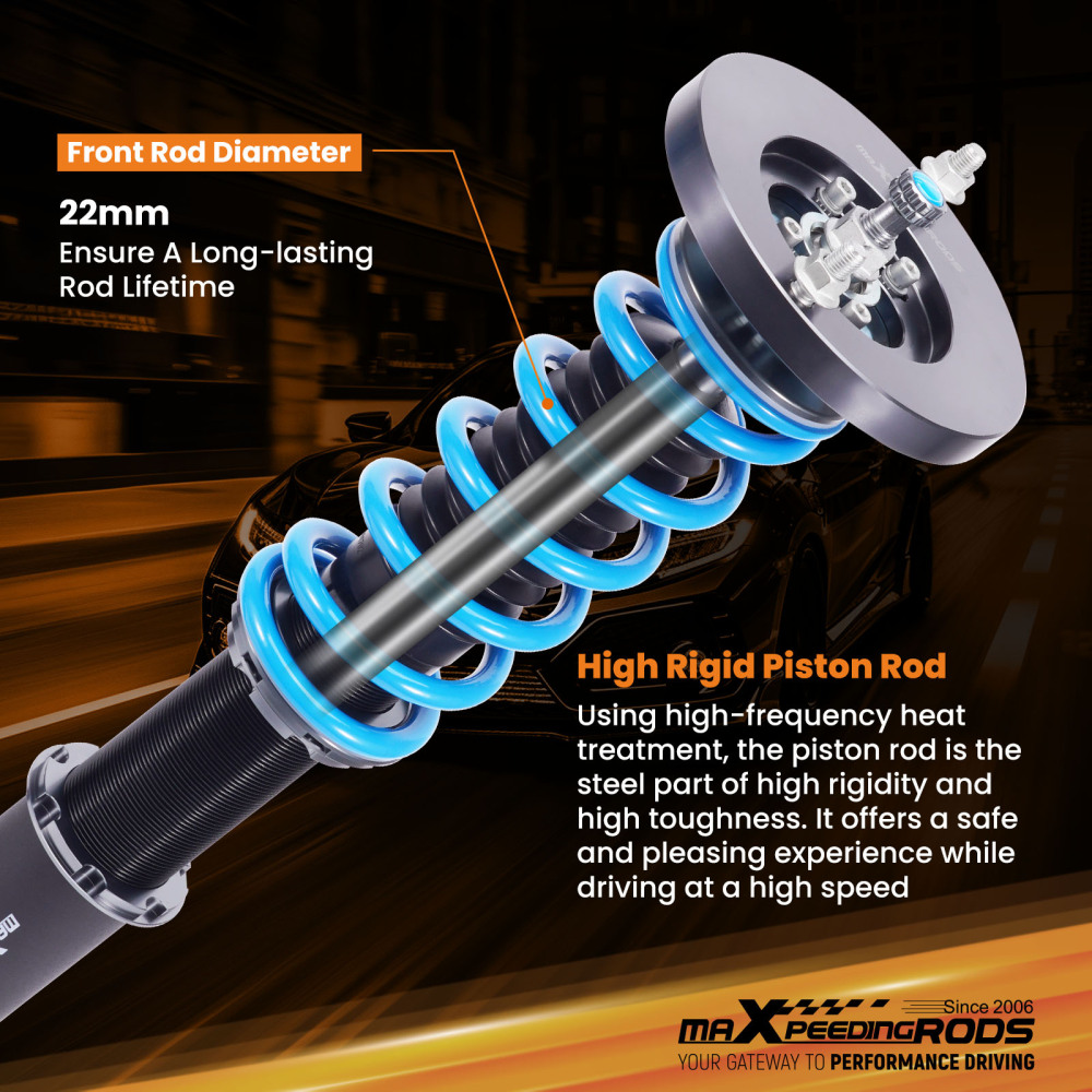 24 Step Damper Coilovers Suspension Struts compatible for Volvo 740 85-92940 91-98 RWD