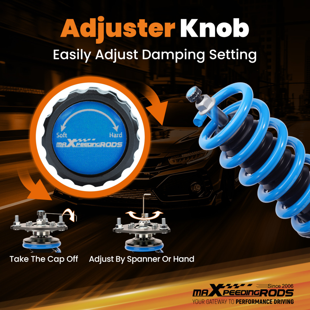 MaXpeedingrods T6 Coilovers Struts compatible for Audi A6 A7 QUATTRO (4G8) (C7) 2012-2018 Lowering Kit