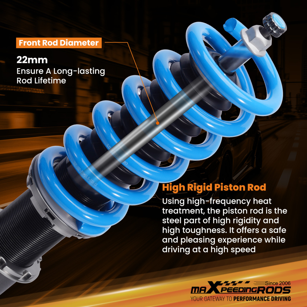 MaXpeedingrods T6 Coilovers Struts compatible for Audi A6 A7 QUATTRO (4G8) (C7) 2012-2018 Lowering Kit