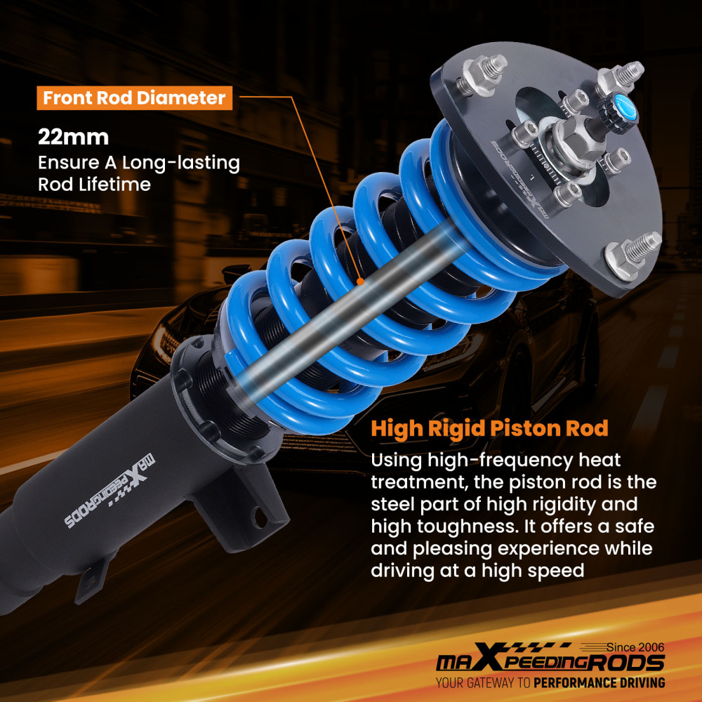 MaXpeedingrods Coilovers 24 Way Damper Suspension Kit compatible for Honda Accord 2013-2017