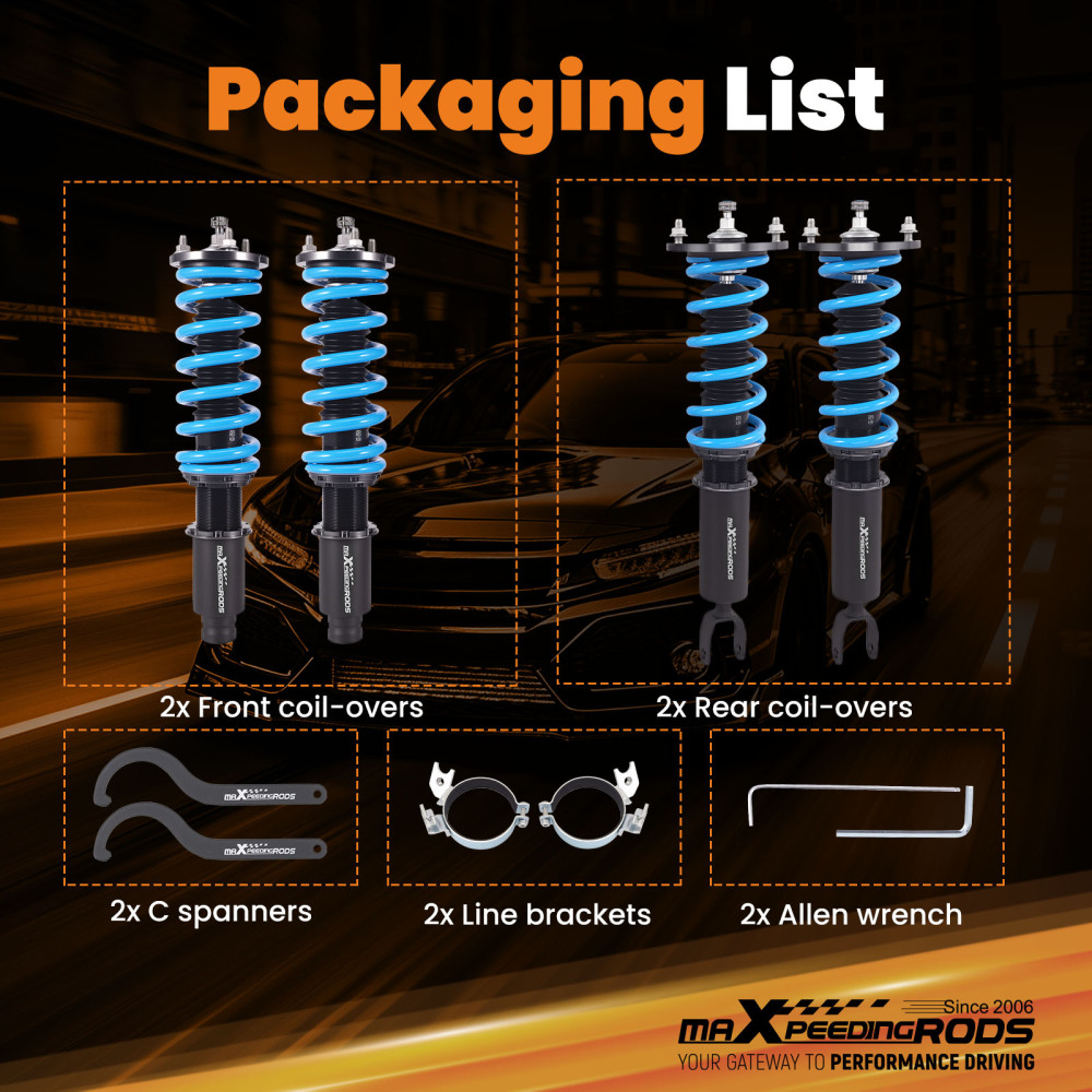 Amortiguadores Suspensión tuning compatible para Honda Accord 5 CD1994-1997 CD5 CD7 Coilover