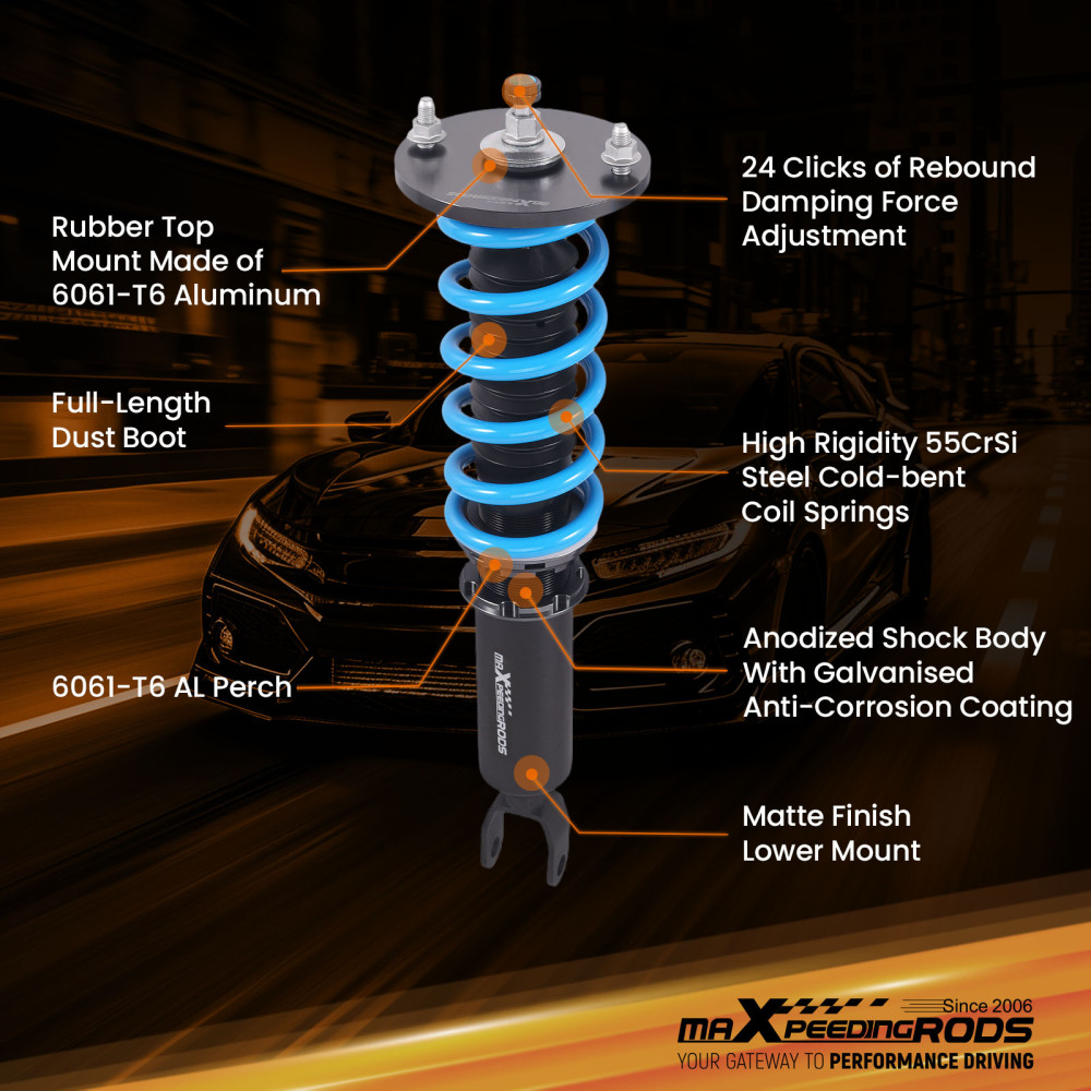 Amortiguadores Suspensión tuning compatible para Honda Accord 5 CD1994-1997 CD5 CD7 Coilover