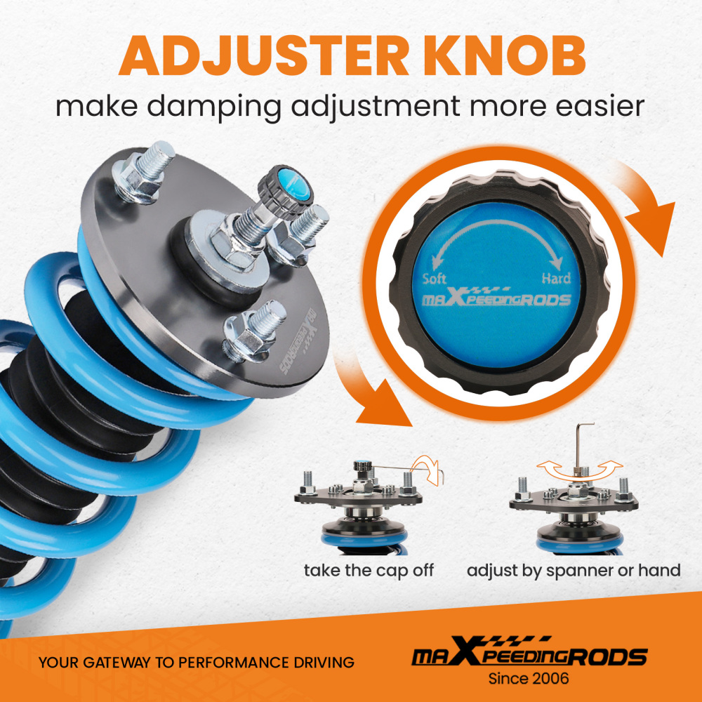 Reglable Amortisseur Suspensions compatible pour Honda Accord DX/EX/LX CD5 CD7 combinés filetéskit dabaissement