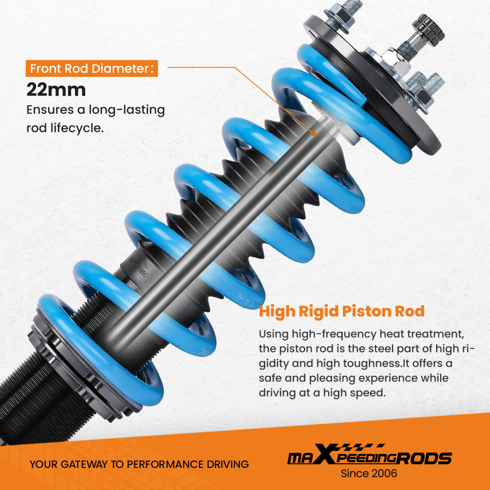 Reglable Amortisseur Suspensions compatible pour Honda Accord DX/EX/LX CD5 CD7 combinés filetéskit dabaissement