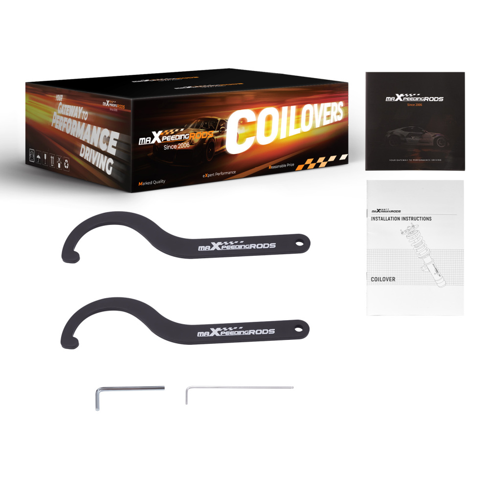 MaXpeedingrods COT6 24 Way Coilovers compatible for Honda Accord 98-02 compatible for Acura TL 01-03 CL