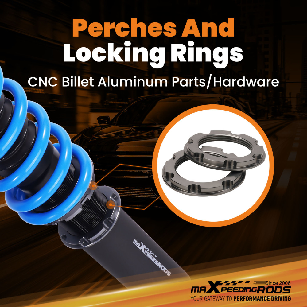 MaXpeedingrods COT6 24 Way Coilovers compatible for Honda Accord 98-02 compatible for Acura TL 01-03 CL