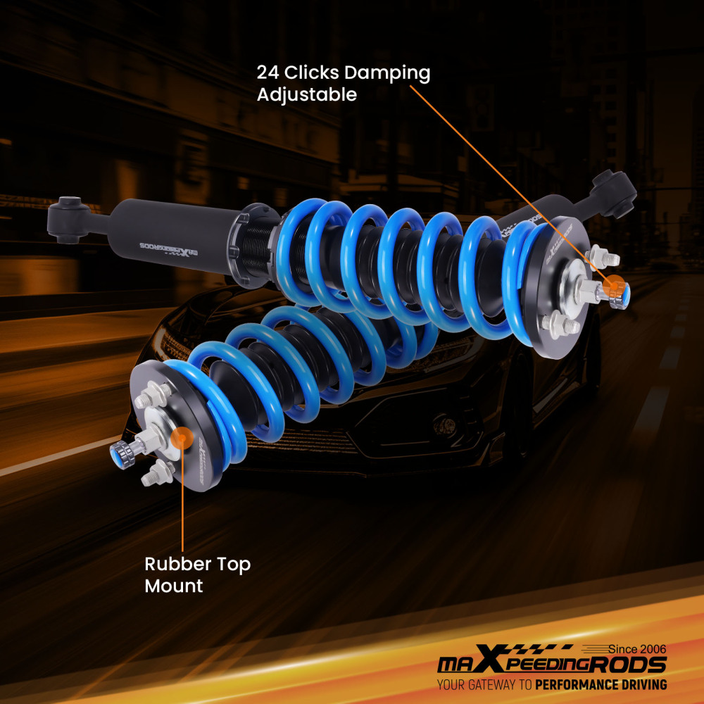 MaXpeedingrods COT6 24 Way Coilovers compatible for Honda Accord 98-02 compatible for Acura TL 01-03 CL