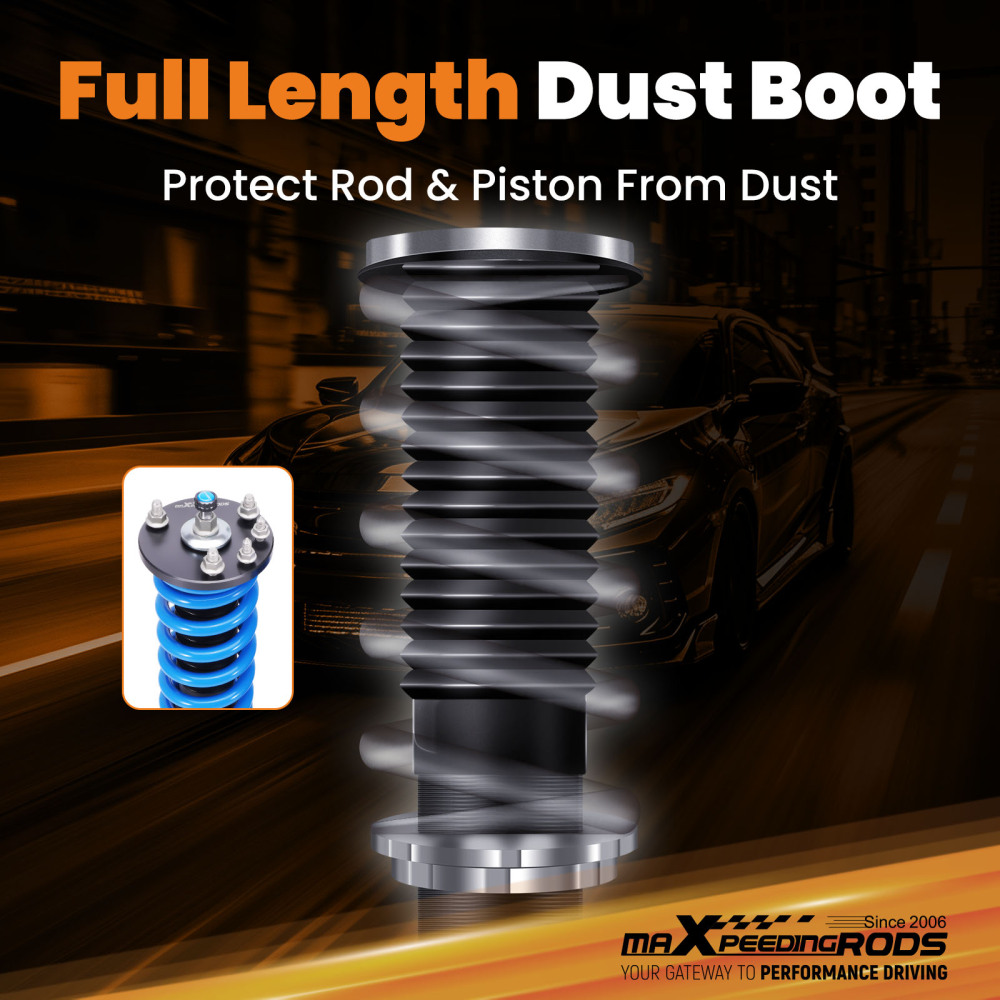 MaXpeedingrods COT6 24 Way Coilovers compatible for Honda Accord 98-02 compatible for Acura TL 01-03 CL