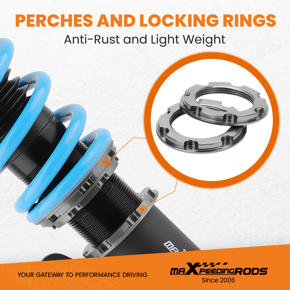 Maxpeedingrods COT6 Coilover Suspension Kit compatible for Chevrolet Cobalt 2005-2010 lowering kit