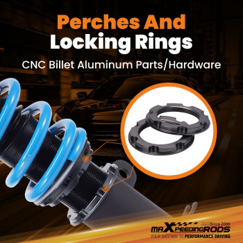 Compatible for Nissan Altima 07-13 Maxima 09-14 MaXpeedingrods COT6 Coilovers Lowering Kit 