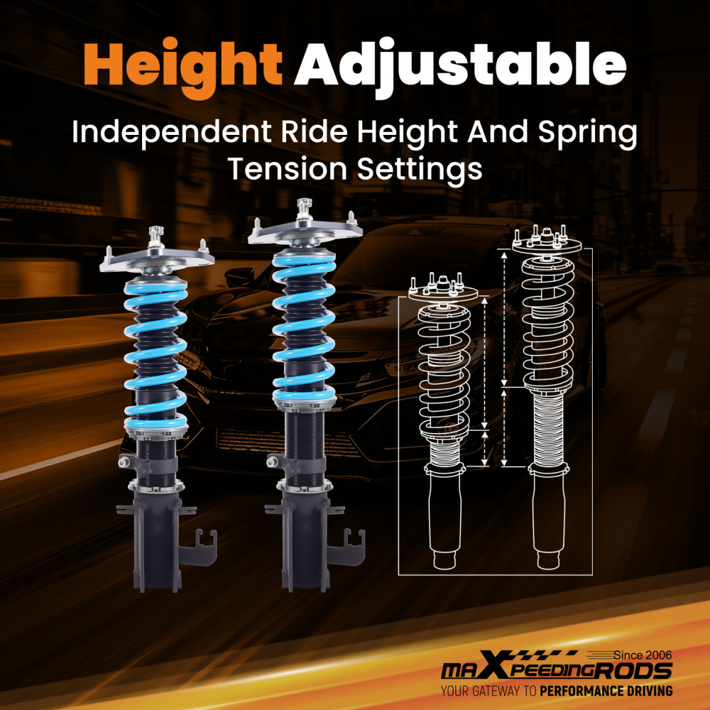 MaXpeedingrods T6 Coilovers Suspension Springs Kit for Altima Sedan L33 2013-18 Lowering Kit