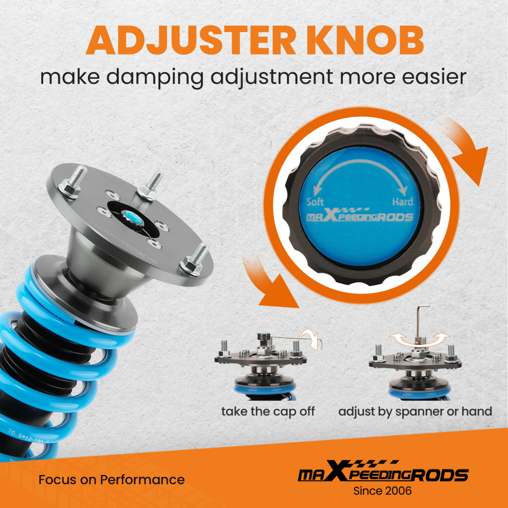 MaXpeedingrods 24 Way Adjustable Coilover Kit compatible for Cadillac CT4 RWD 2020-2022