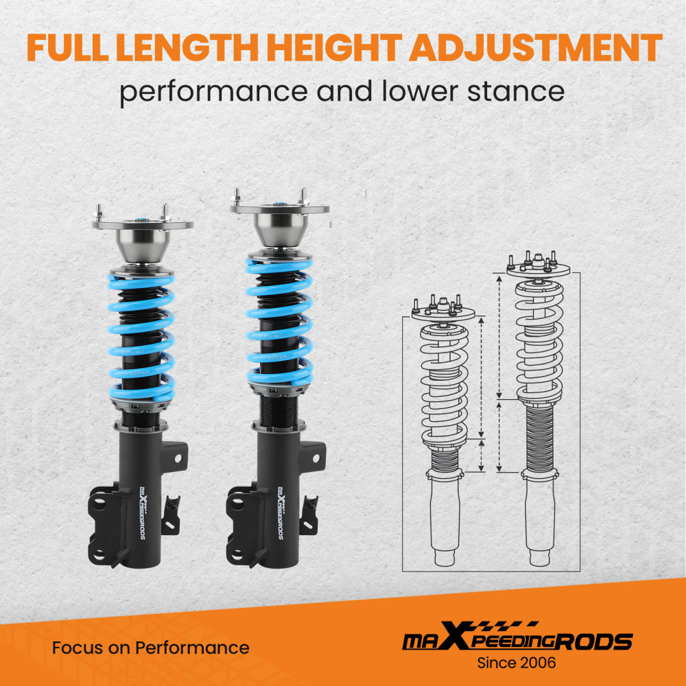MaXpeedingrods 24 Way Adjustable Coilover Kit compatible for Cadillac CT4 RWD 2020-2022
