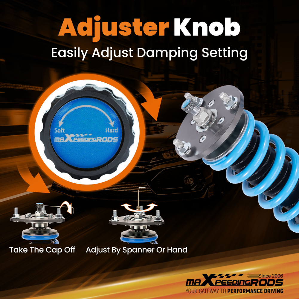 maxpeedingrods 24 Ways Damper Coilover compatible for Ford Falcon BA sedan BF sedan 02-08