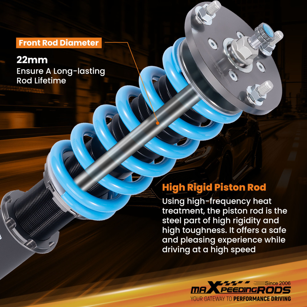 maxpeedingrods 24 Ways Damper Coilover compatible for Ford Falcon BA sedan BF sedan 02-08
