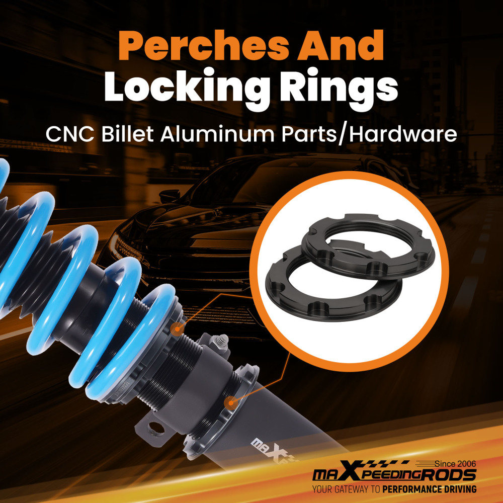 24 Level Damping Coilovers Suspension Kit compatible for BMW 3 Series F30 328i 335i 2012-18