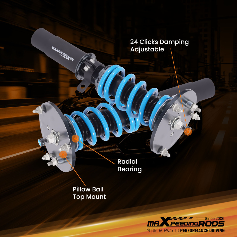 24 Level Damping Coilovers Suspension Kit compatible for BMW 3 Series F30 328i 335i 2012-18