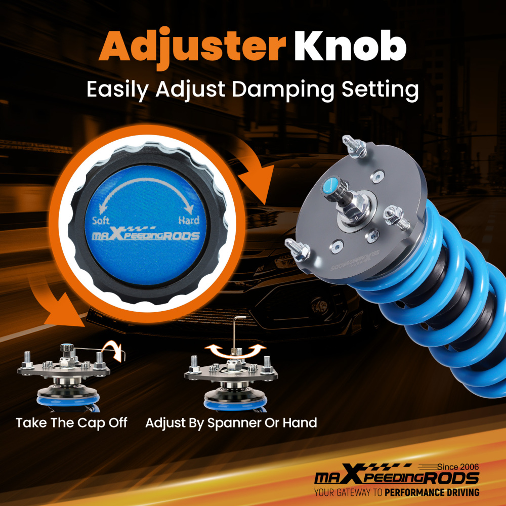 MaXpeedingrods T6 Coilovers Kit compatible for BMW 5 Series F10 520i 523i 520d 535d 10-16