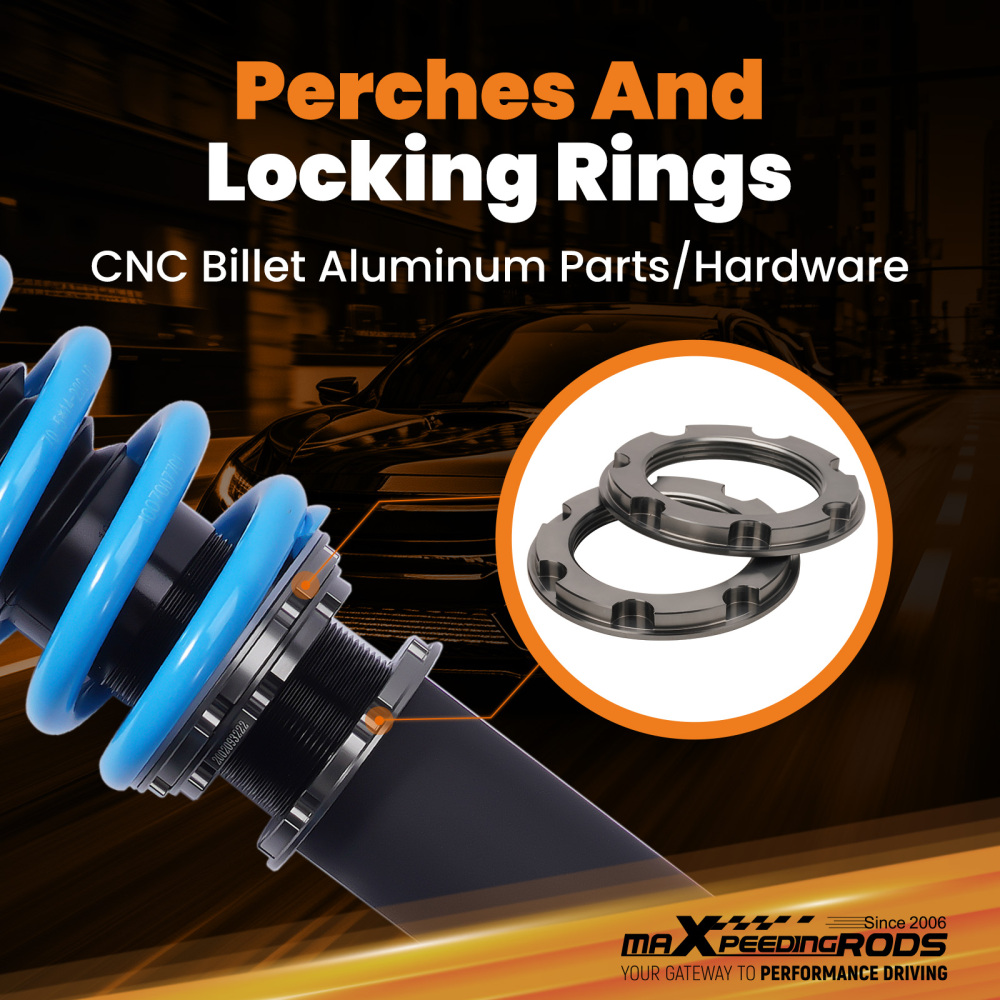 MaXpeedingrods T6 Coilovers Kit compatible for BMW 5 Series F10 520i 523i 520d 535d 10-16