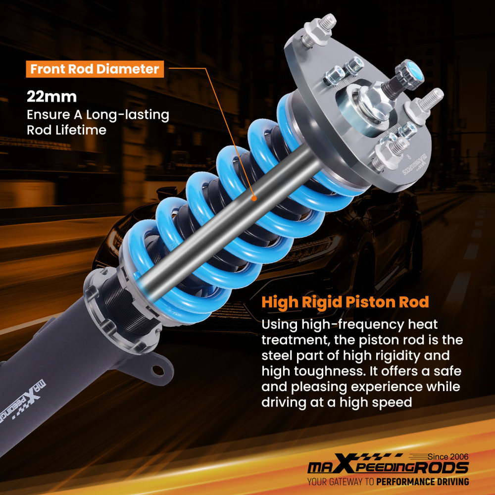 Compatible for Dodge Caliber 2007-2010 MaXpeedingrods T6 Coilovers Suspension Lowering Kits