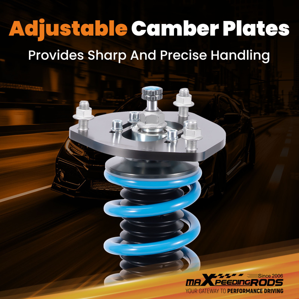 Coilovers compatible for Toyota CAMRY AVALON 2007-2011 24Ways Adj.Coil Spring Shocks Struts Lowering Kit