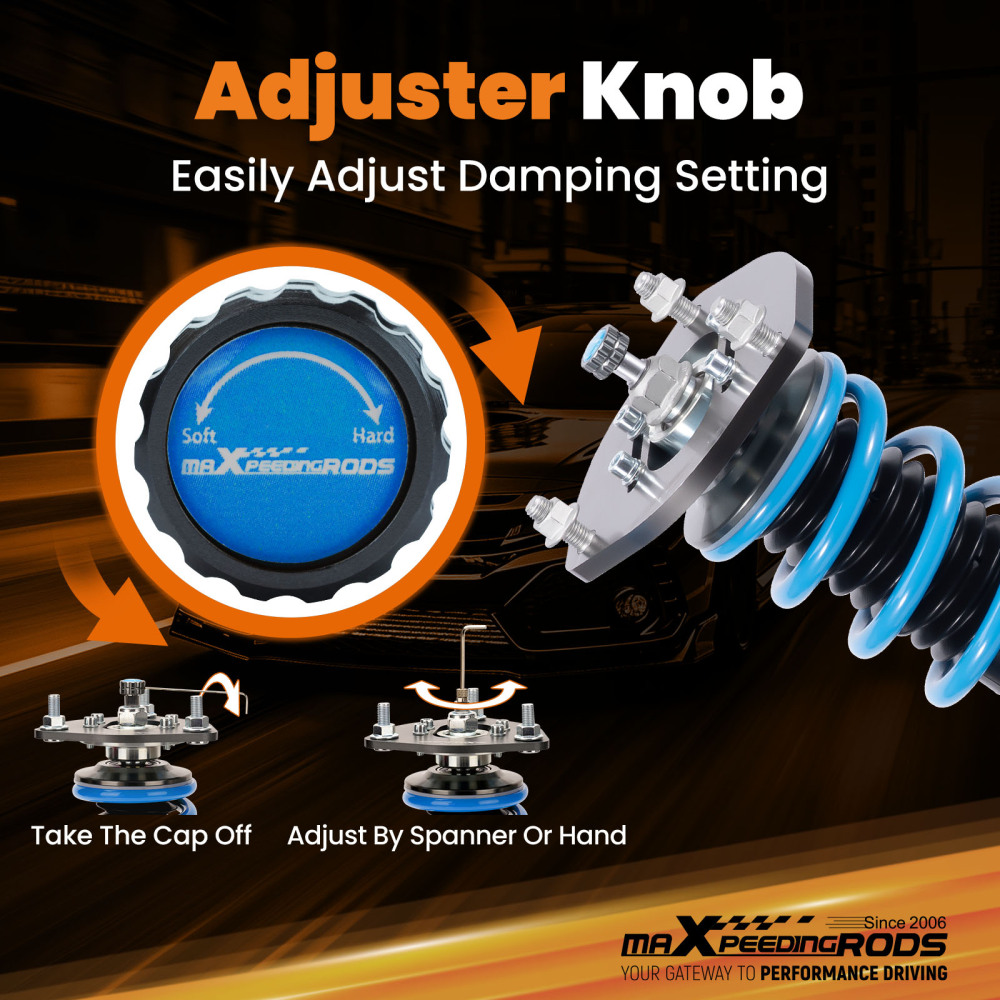 Coilovers compatible for Toyota CAMRY AVALON 2007-2011 24Ways Adj.Coil Spring Shocks Struts Lowering Kit