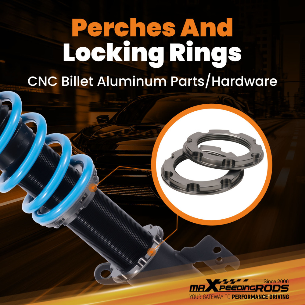 Compatible for TOYOTA AVALON 2006 Built After 12/05 Production Date Double Adjustable Maxpeedingrods Spring Shock Absorber lowering kit