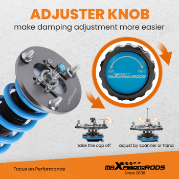 MaXpeedingrods 24 Way Adjustable Coilover Shock Kit compatible for Toyota Camry XV2097-01 lowering kit