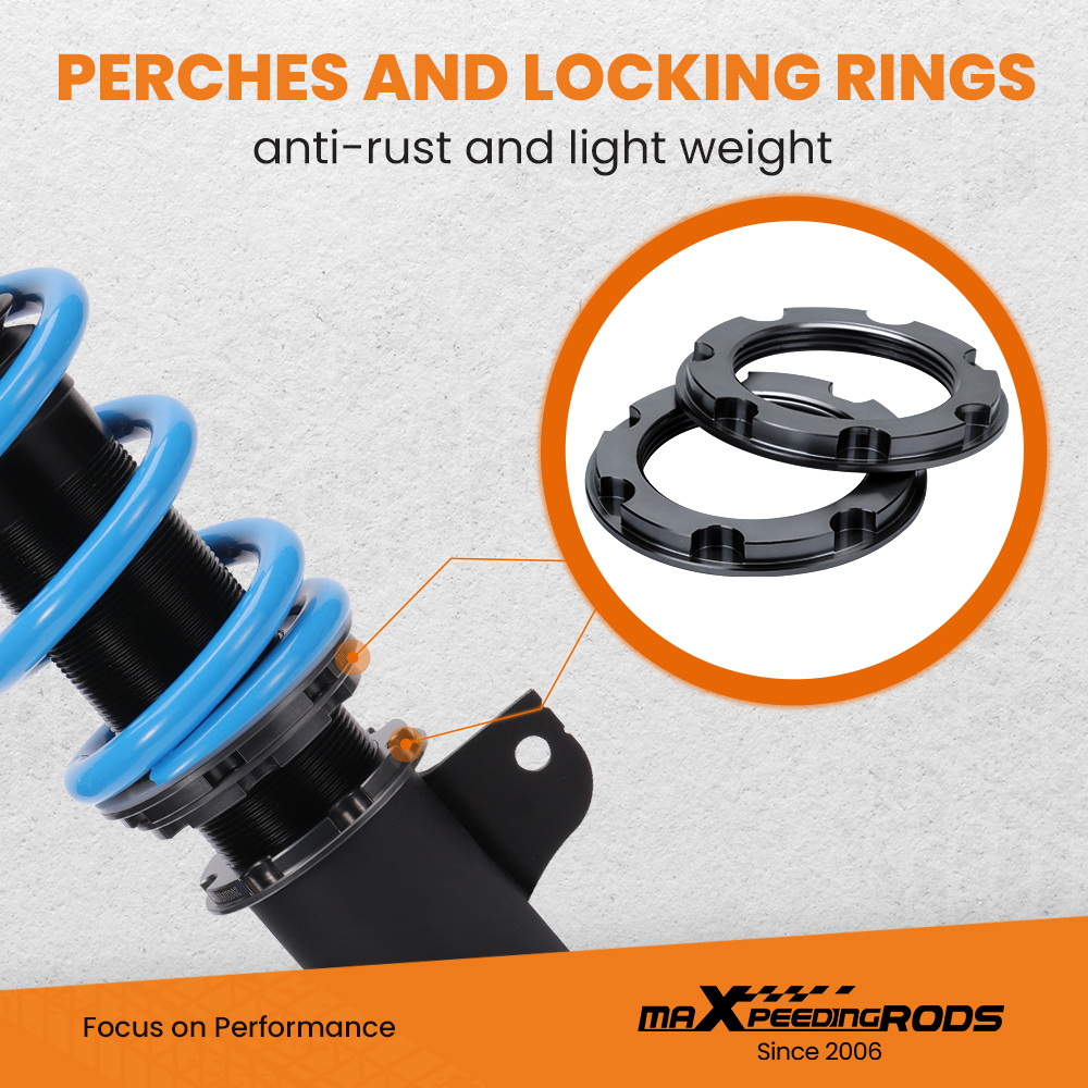 MaXpeedingrods 24 Way Adjustable Coilover Shock Kit compatible for Toyota Camry XV2097-01 lowering kit