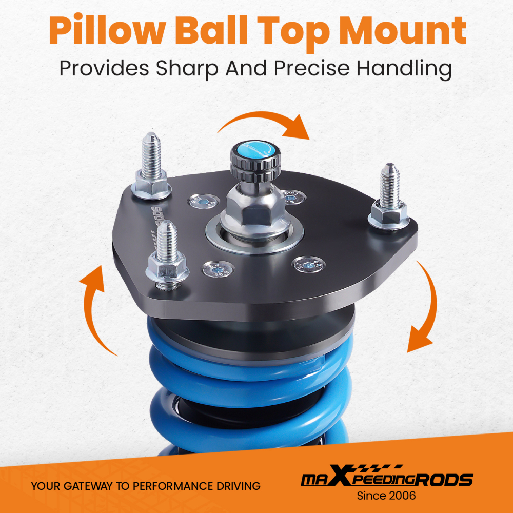 Compatible for Toyota Camry L/LE/XLE 12-17 24 Step Damper Coilovers Shocks Lowering Kit