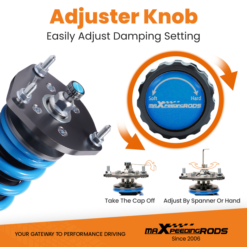 Compatible for Toyota Camry L/LE/XLE 12-17 24 Step Damper Coilovers Shocks Lowering Kit