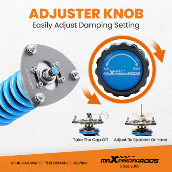 24 Click Damper Coilovers Suspension compatible for Toyota Camry 02-06 Height Adjustable