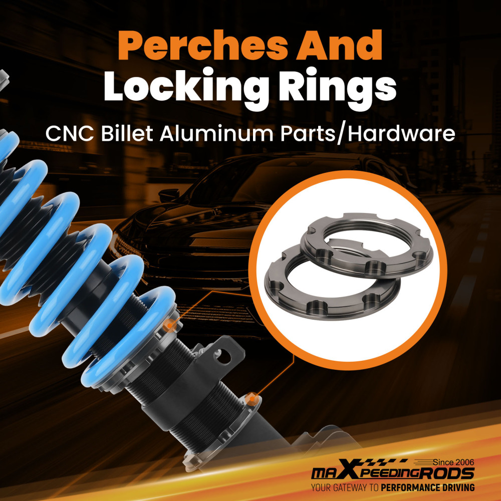 Compatible for Toyota Celica 2000-2006 MaXpeedingrods 24 Way Damper Coilovers Suspension Lowering Kit