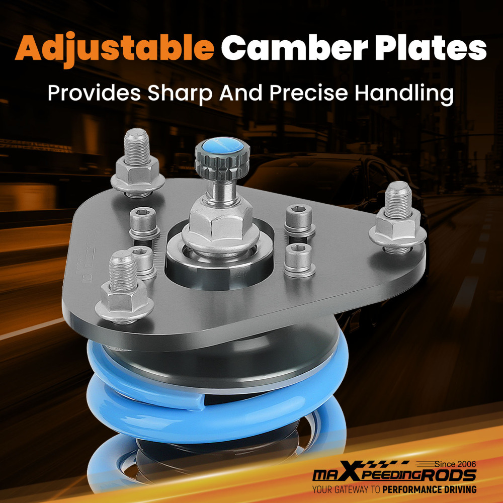 Compatible for Toyota Celica 2000-2006 MaXpeedingrods 24 Way Damper Coilovers Suspension Lowering Kit