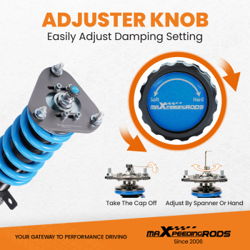 Compatible for Toyota Celica 2000-2006 MaXpeedingrods 24 Way Damper Coilovers Suspension Lowering Kit