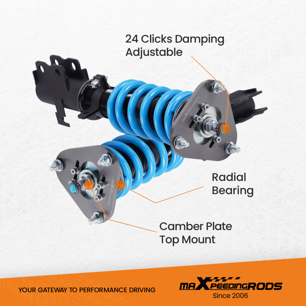 Compatible for Toyota Celica 2000-2006 MaXpeedingrods 24 Way Damper Coilovers Suspension Lowering Kit