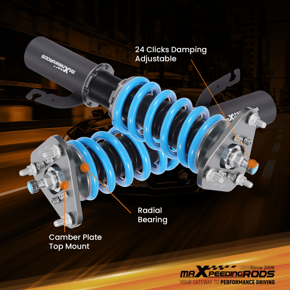 24 Damping Levels Coilover compatible for Toyota Celica GT GTS compatible for FWD 2.0L 1990-1999 Twin Tube
