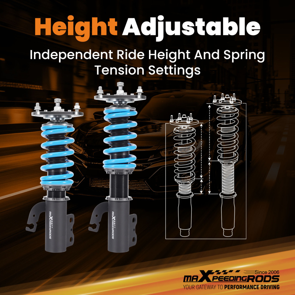 24 Damping Levels Coilover compatible for Toyota Celica GT GTS compatible for FWD 2.0L 1990-1999 Twin Tube