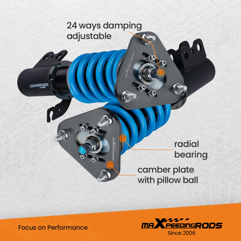 MaXpeedingrods New Version Coilovers Suspension compatible for Toyota Celica GT GTS compatible for FWD Lowering Kit