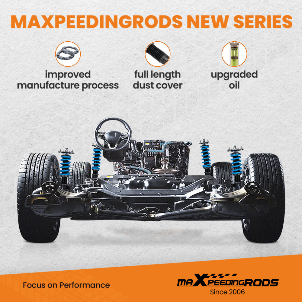 MaXpeedingrods New Version Coilovers Suspension compatible for Toyota Celica GT GTS compatible for FWD Lowering Kit