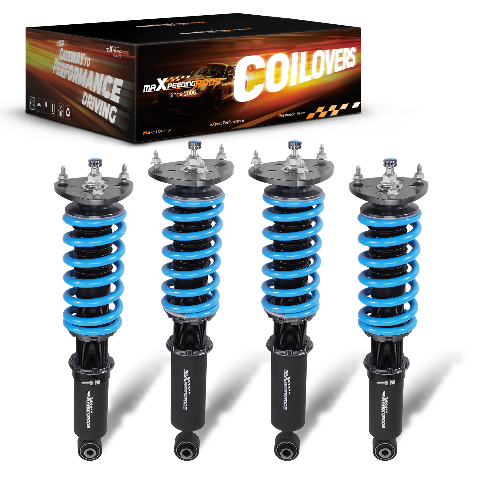 Coilovers 24 Level Adjustable Suspension Kit compatible for Toyota