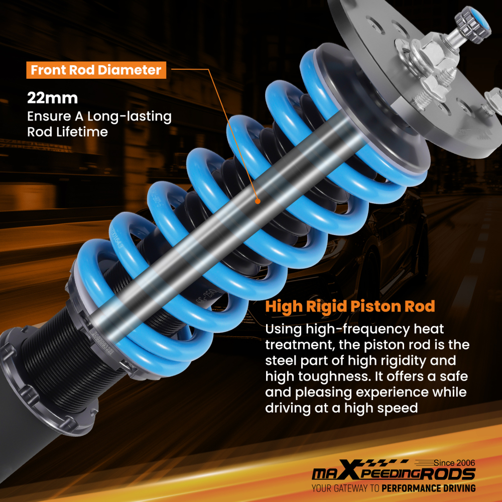 Coilovers 24 Level Adjustable Suspension Kit compatible for Toyota Chaser RWD 92-01