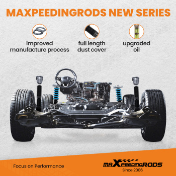 MaXpeedingrods COT6 Coilover Damper Kit compatible for Honda Civic Hatchback 2016+ (52mm) lowering kit