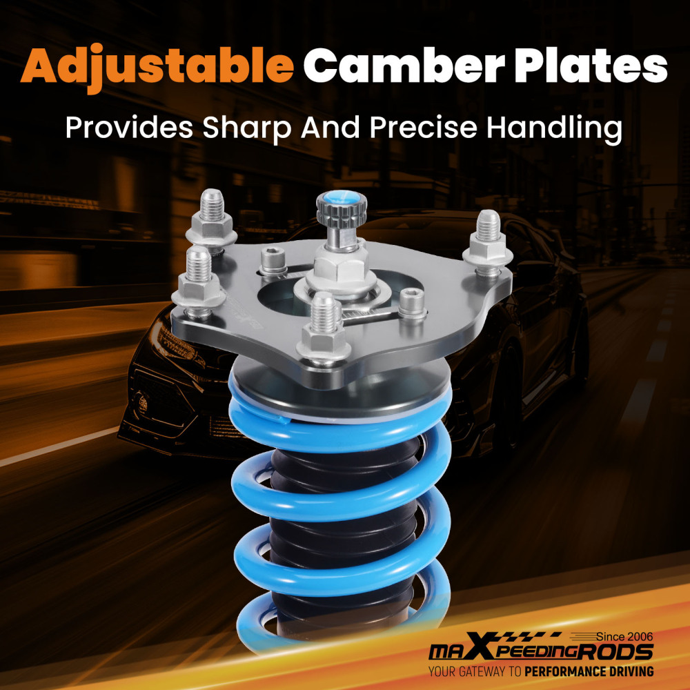 24 LEVEL Damper COILOVERS LOWERING KIT compatible for HONDA CIVIC (FC) 2016-2021 50.5mm