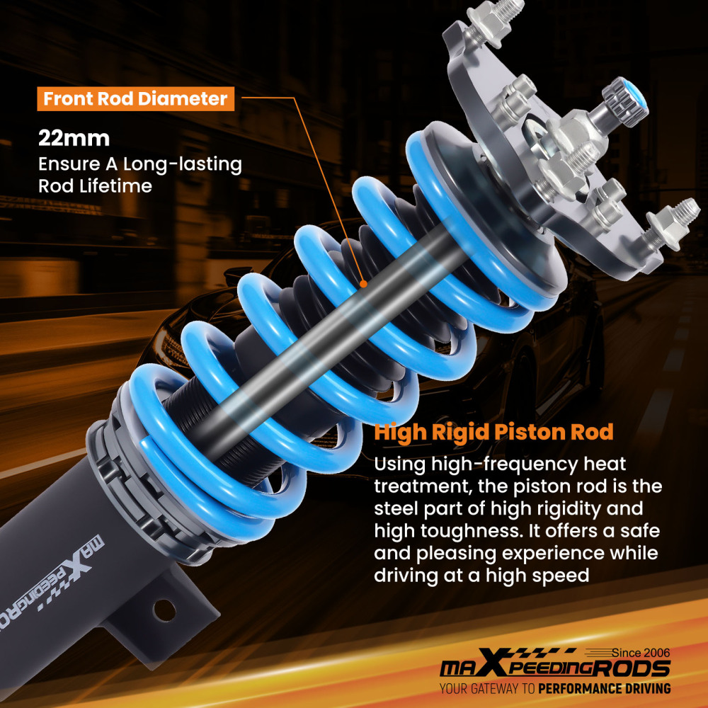 MaXpeedingrods Coilovers Struts Lowering Kit compatible for Honda Civic Si (FC1/FC3) 17-21